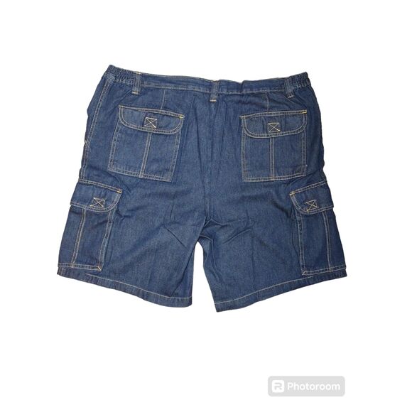 Kingsize Big and Tall Cargo Jean Shorts with Elastic Sides size 44 Tall - Picture 2 of 5